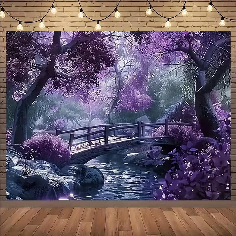 2D Serene Zen Garden Backdrop, Misty Purple Japanese Garden Background Cloth 47.2x31.5inch/120*80cm
2D Serene Zen Garden Backdrop, Misty Purple Japanese Garden Background Cloth 47.2x31.5inch/120*80cm
