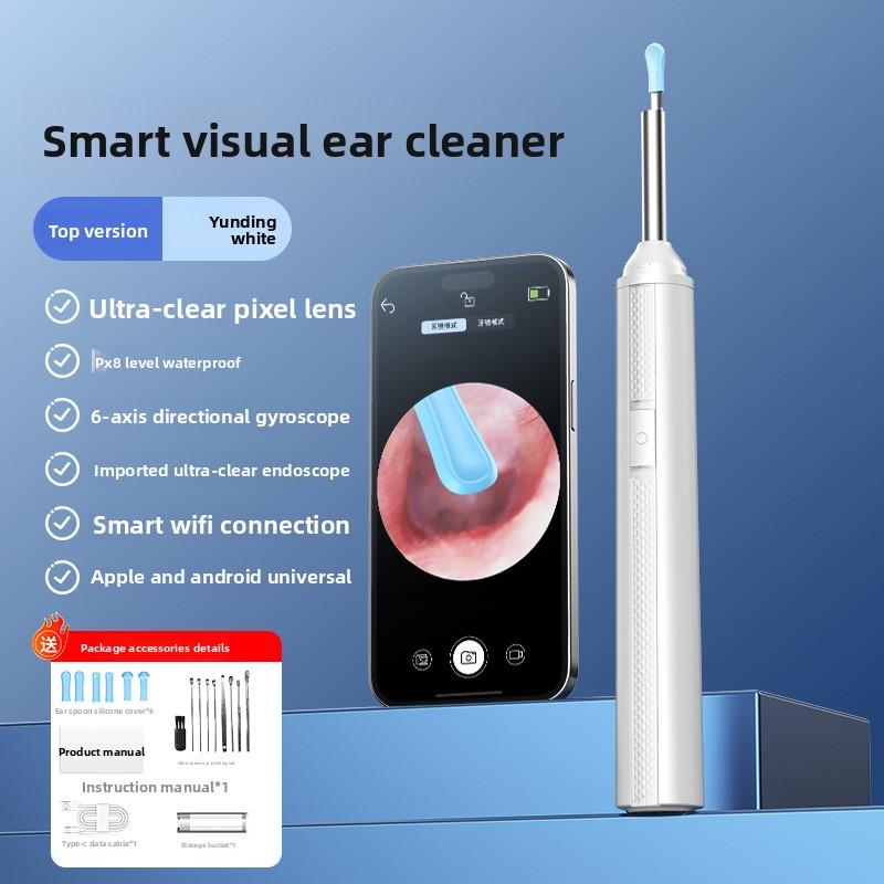 Smart Visual Ear Cleaner Set із камерою 1080P Вушні палички Інструмент для видалення вушної сірки З’єднання WIFI Світлодіодні ліхтарі високої чіткості Earpick Ендоскоп білий
Smart Visual Ear Cleaner Set із камерою 1080P Вушні палички Інструмент для видалення вушної сірки З’єднання WIFI Світлодіодні ліхтарі високої чіткості Earpick Ендоскоп білий
