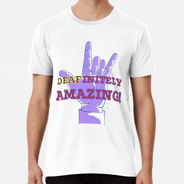 Deafinitely Amazing! S to 5XL Made in the AU/USA T-Shirt 3XL
Deafinitely Amazing! S to 5XL Made in the AU/USA T-Shirt 3XL