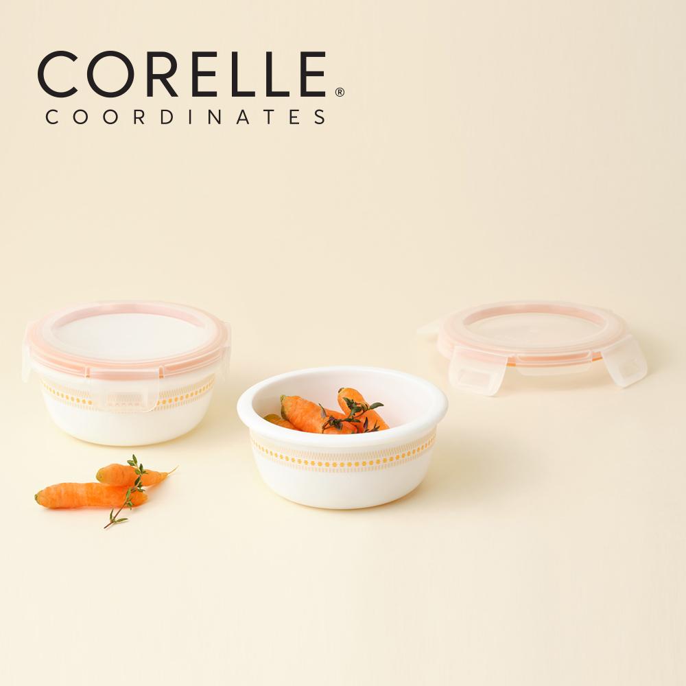 Corelle Jacquard Band Круглый герметичный контейнер для хранения продуктов 2 шт. (325мл) Посудомоечная машина Подходит для духовки Желтый
Corelle Jacquard Band Круглый герметичный контейнер для хранения продуктов 2 шт. (325мл) Посудомоечная машина Подходит для духовки Желтый