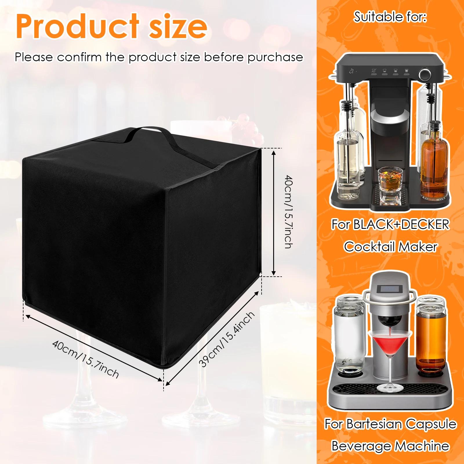 Cocktail Machine Dust Cover 600D Oxford Cloth Beverage Maker Cover with Carrying Handle Multipurpose Kitchen Waterproof Cover 1Pc чёрный
Cocktail Machine Dust Cover 600D Oxford Cloth Beverage Maker Cover with Carrying Handle Multipurpose Kitchen Waterproof Cover 1Pc чёрный