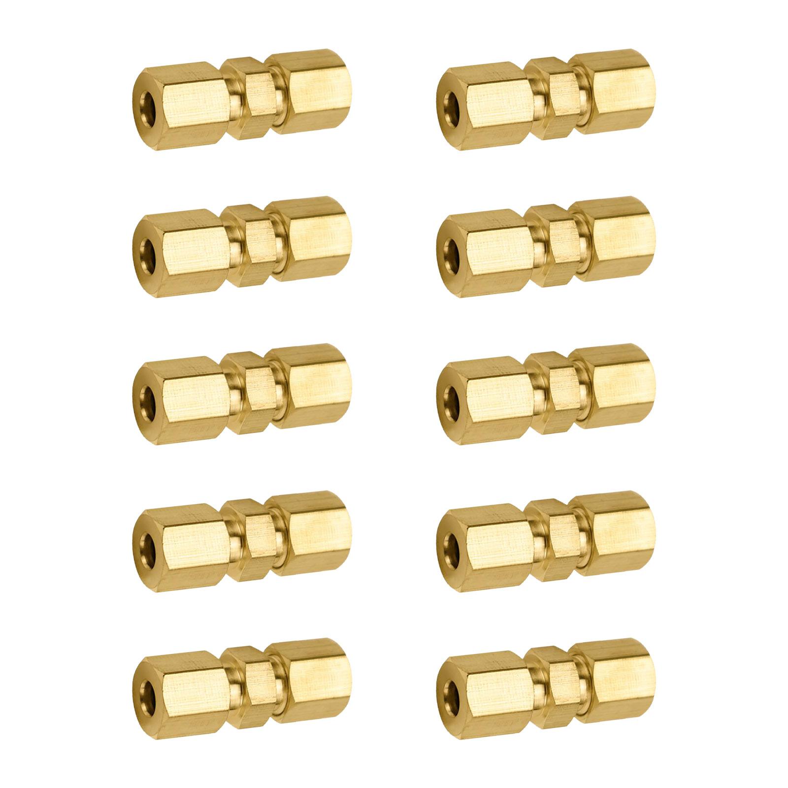 Automotive Grade Brass Brake Line Connectors 4.76mm Double End Threaded For Universal Tubing Applications 3/16, 3/8 1
Automotive Grade Brass Brake Line Connectors 4.76mm Double End Threaded For Universal Tubing Applications 3/16, 3/8 1