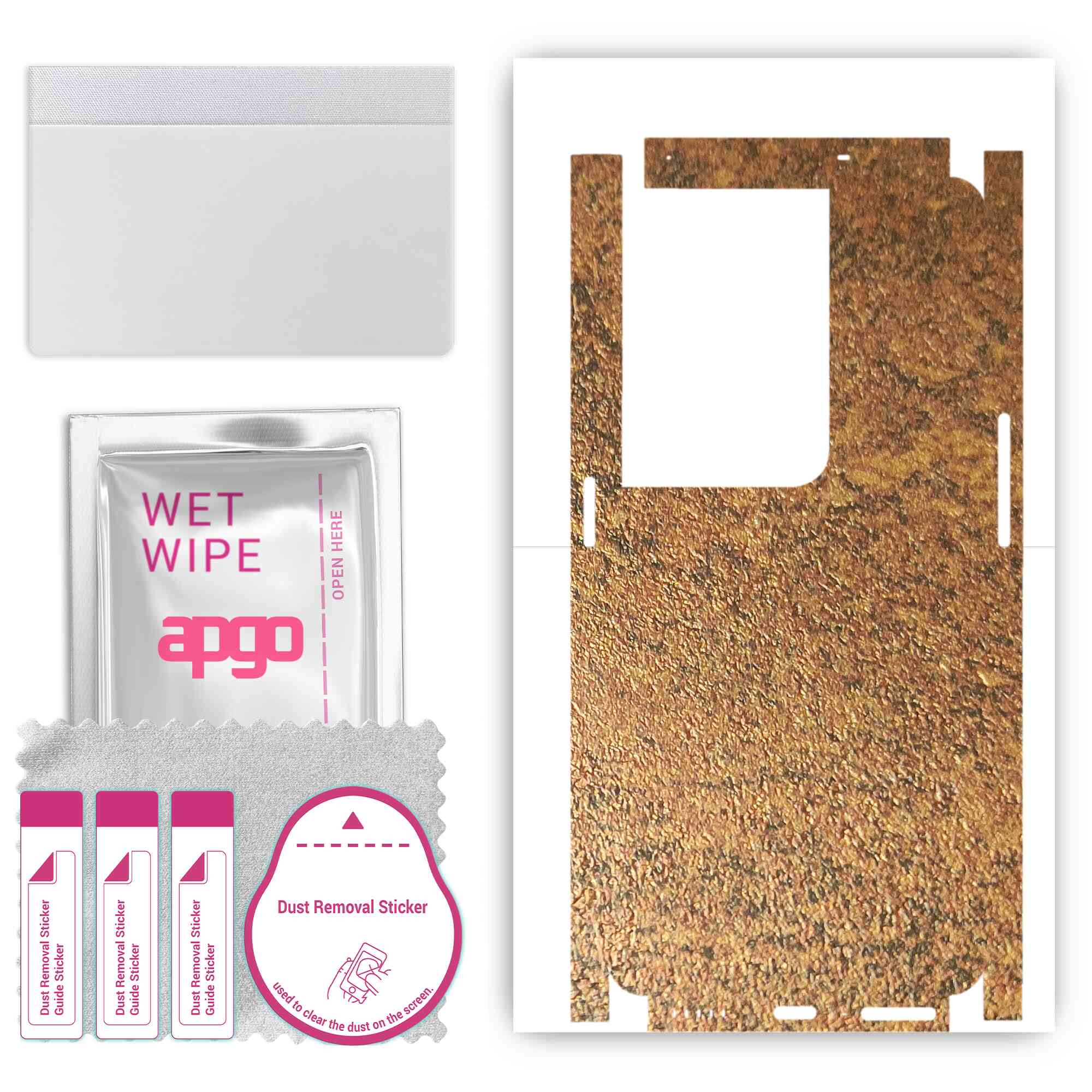 apgo Protective Skin Sticker for the back+sides compatible with Oppo Reno8 Pro 5G, Full Wrap Film, Foil, Vinyl - Pattern Rusty Copper
apgo Protective Skin Sticker for the back+sides compatible with Oppo Reno8 Pro 5G, Full Wrap Film, Foil, Vinyl - Pattern Rusty Copper