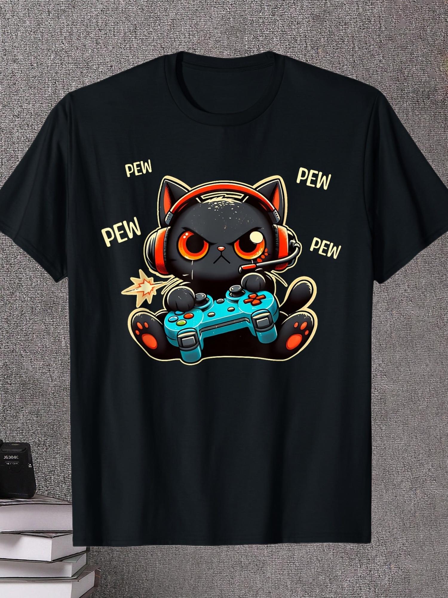 Single round neck T-shirt suitable for both men and women. Cute game cat, anime cat, fun T-shirt for casual esports enthusiasts, boyfriend gift 5XL різнокольоровий
Single round neck T-shirt suitable for both men and women. Cute game cat, anime cat, fun T-shirt for casual esports enthusiasts, boyfriend gift 5XL різнокольоровий