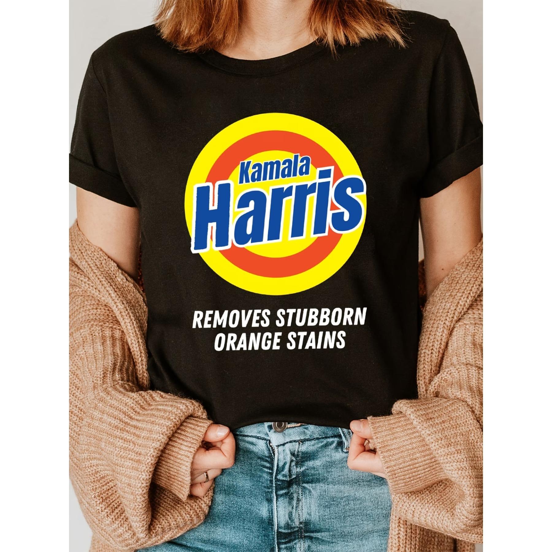 Kamala Harris Print T-shirt, Short Sleeve Crew Neck Casual Top for Summer & Spring S чёрный
Kamala Harris Print T-shirt, Short Sleeve Crew Neck Casual Top for Summer & Spring S чёрный