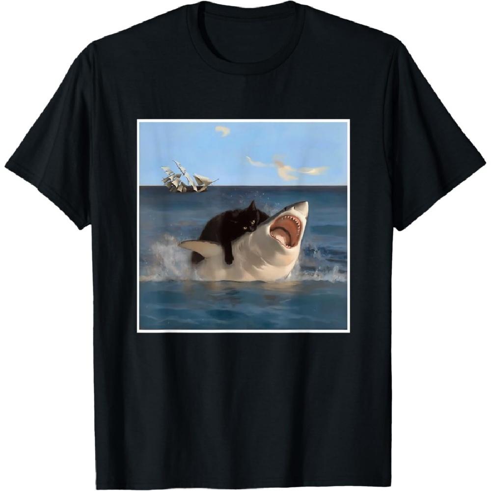 funny Art & Cat Lover Quote Cat Biting Shark Cool Fat Cat T-Shirt for Men Women XXXXXL чорний
funny Art & Cat Lover Quote Cat Biting Shark Cool Fat Cat T-Shirt for Men Women XXXXXL чорний