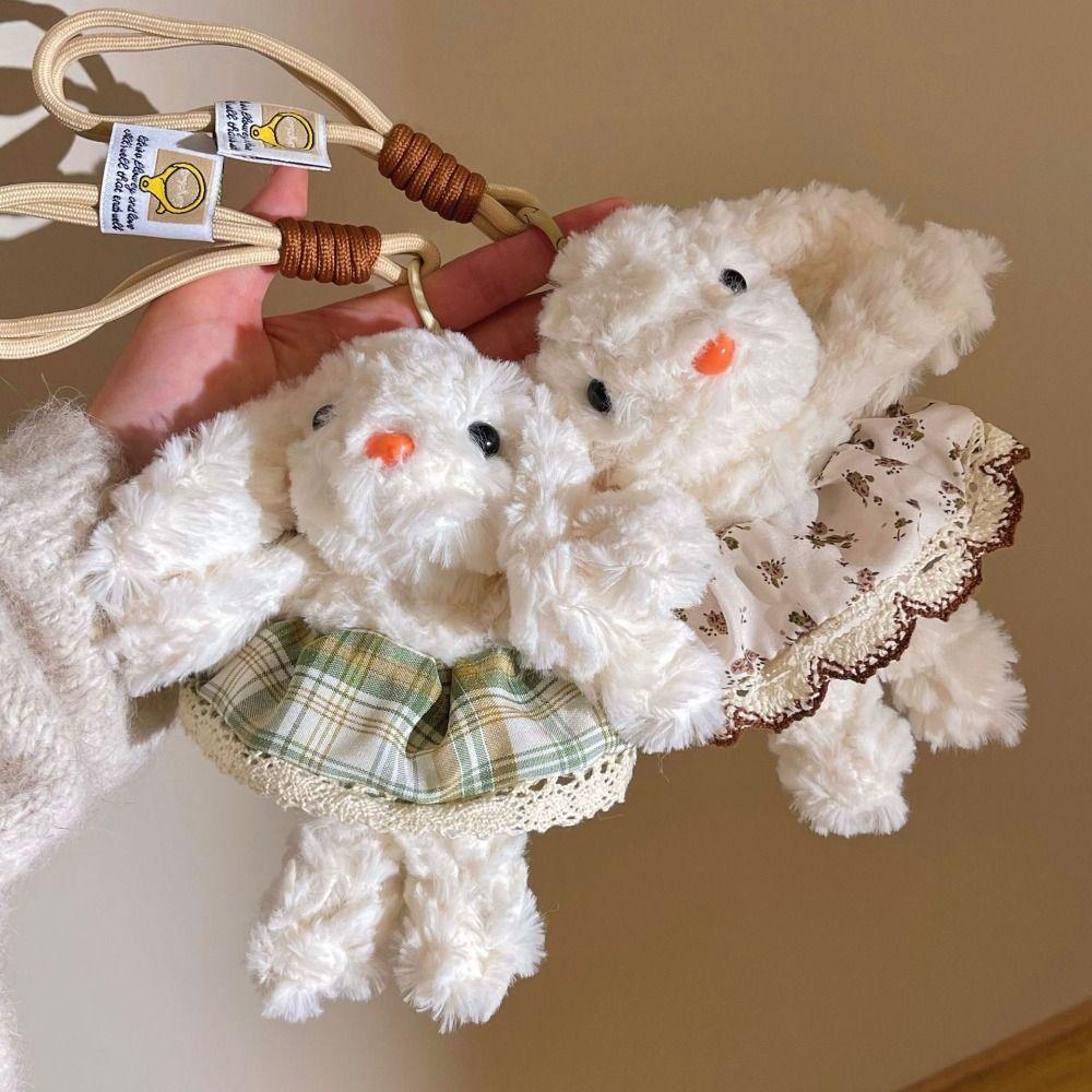 Bow Rabbit Doll Keyring Western Highland Dog Drooping Ear Rabbit Pendant Christmas Gifts style K
Bow Rabbit Doll Keyring Western Highland Dog Drooping Ear Rabbit Pendant Christmas Gifts style K