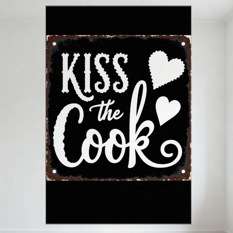 Вінтажний Рустикальний Металевий Бляшаний Знак ПОЦІЛУЙТЕ Кухаря з Сердечками - Декор Кухонної Стіни для Дому, Кафе, Бару, Чоловічої Кімнати - Зістарений Чорний 20x30cm(7.8x11.8inch)
Вінтажний Рустикальний Металевий Бляшаний Знак ПОЦІЛУЙТЕ Кухаря з Сердечками - Декор Кухонної Стіни для Дому, Кафе, Бару, Чоловічої Кімнати - Зістарений Чорний 20x30cm(7.8x11.8inch)