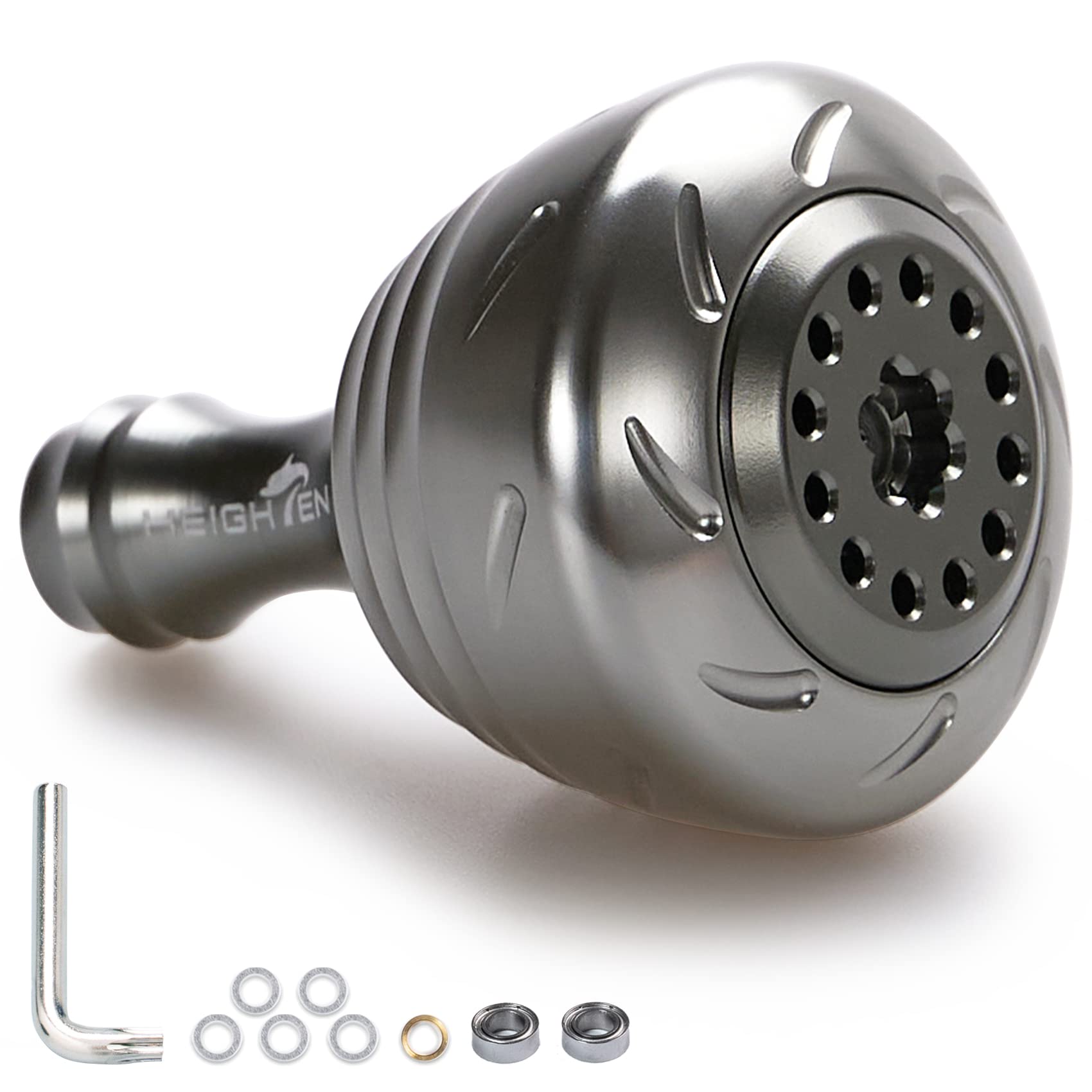 HEIGHTEN 30mm Reel Handle Knob 4 Colors Compatible with Shimano Type A Type S Drum Series (Daiwa) (Gunmetal) (195)
HEIGHTEN 30mm Reel Handle Knob 4 Colors Compatible with Shimano Type A Type S Drum Series (Daiwa) (Gunmetal) (195)