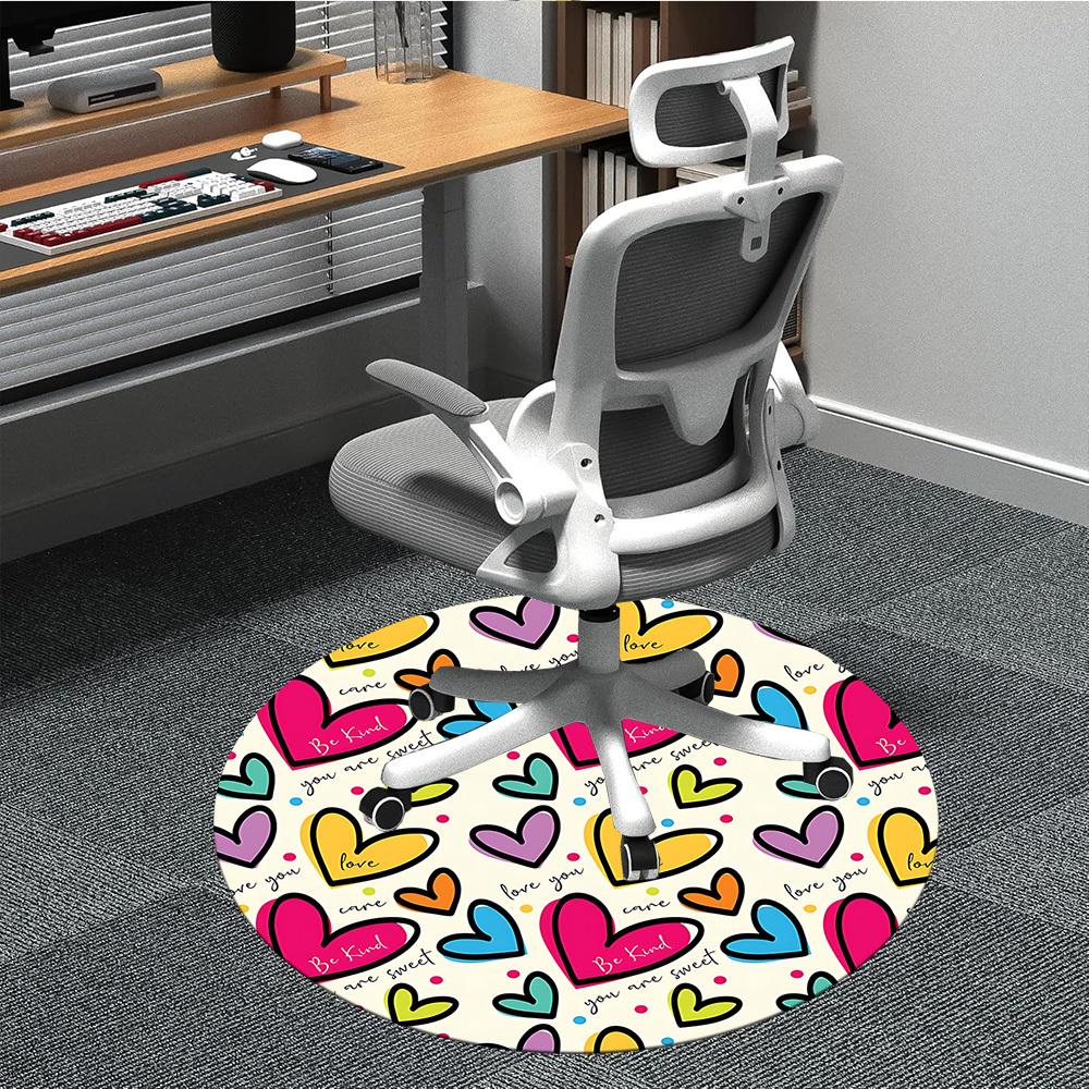 1pc Heart Pattern Chair Carpet for Office Non-Slip, Rug for Office, Room, Good Gift for Family or Friends, yy251226164 80cm by 80cm
1pc Heart Pattern Chair Carpet for Office Non-Slip, Rug for Office, Room, Good Gift for Family or Friends, yy251226164 80cm by 80cm