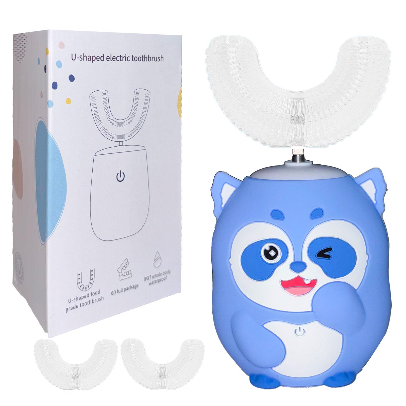 Kids Toothbrush Electric U Shaped Ultrasonic Automatic Toothbrush 5 Cleaning Modes Cartoon Modeling Design for Kids Adult
Kids Toothbrush Electric U Shaped Ultrasonic Automatic Toothbrush 5 Cleaning Modes Cartoon Modeling Design for Kids Adult