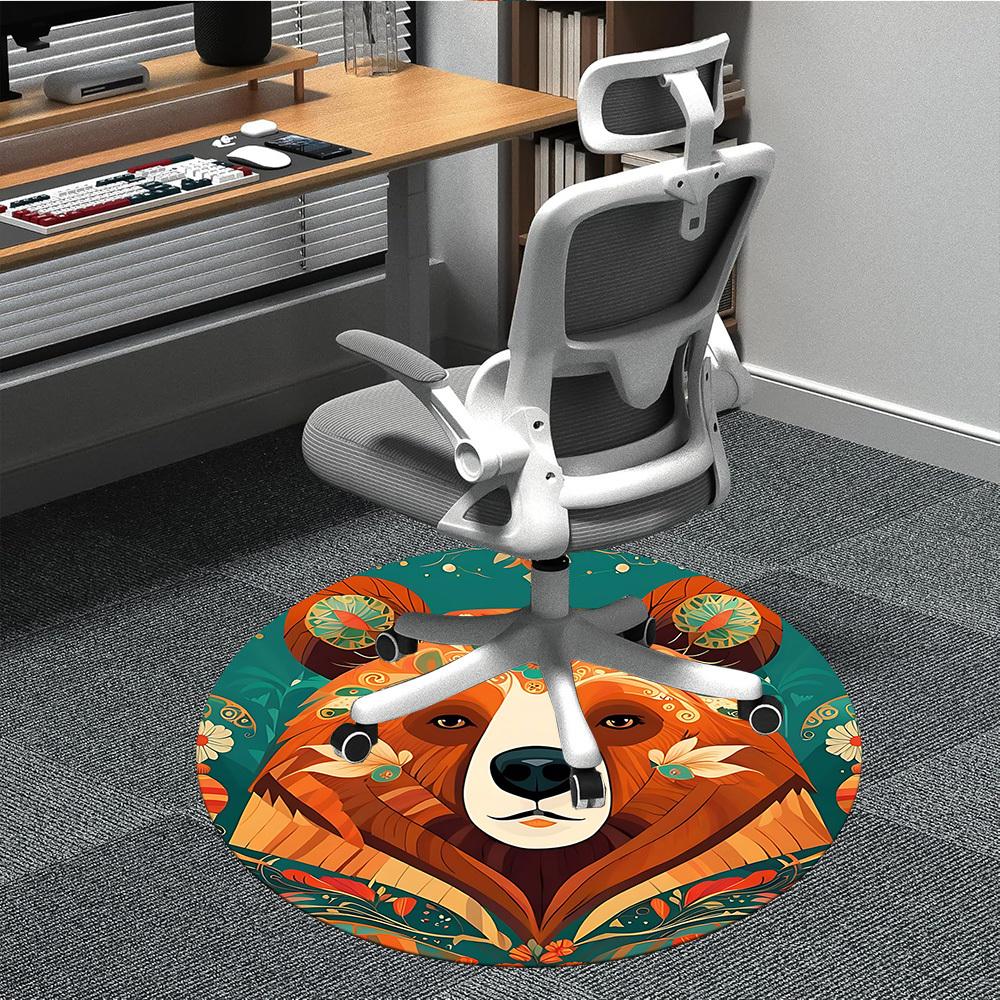 1pc Bear Floral Office Round Area Rug, Indoor Mat Suitable ForOffice, Under Office Chairs Bedroom Living Room Home Decor, Room Deco, D063 80cm by 80cm
1pc Bear Floral Office Round Area Rug, Indoor Mat Suitable ForOffice, Under Office Chairs Bedroom Living Room Home Decor, Room Deco, D063 80cm by 80cm