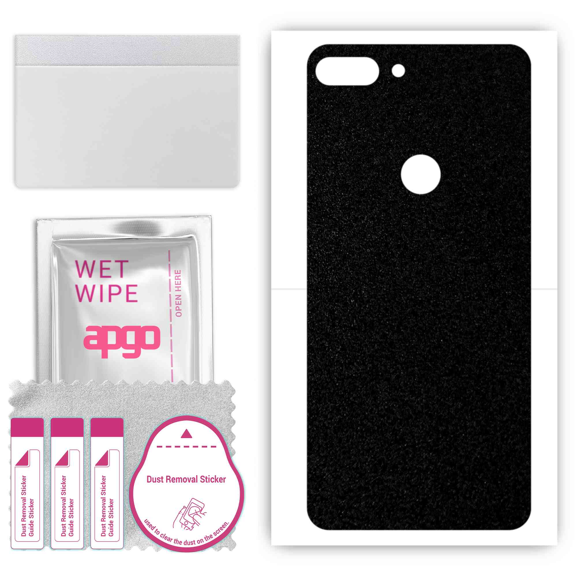 apgo Protective Skin Sticker for the back compatible with HTC Wildfire E Lite, Wrap Film, Foil, Vinyl - Pattern Matte Black
apgo Protective Skin Sticker for the back compatible with HTC Wildfire E Lite, Wrap Film, Foil, Vinyl - Pattern Matte Black