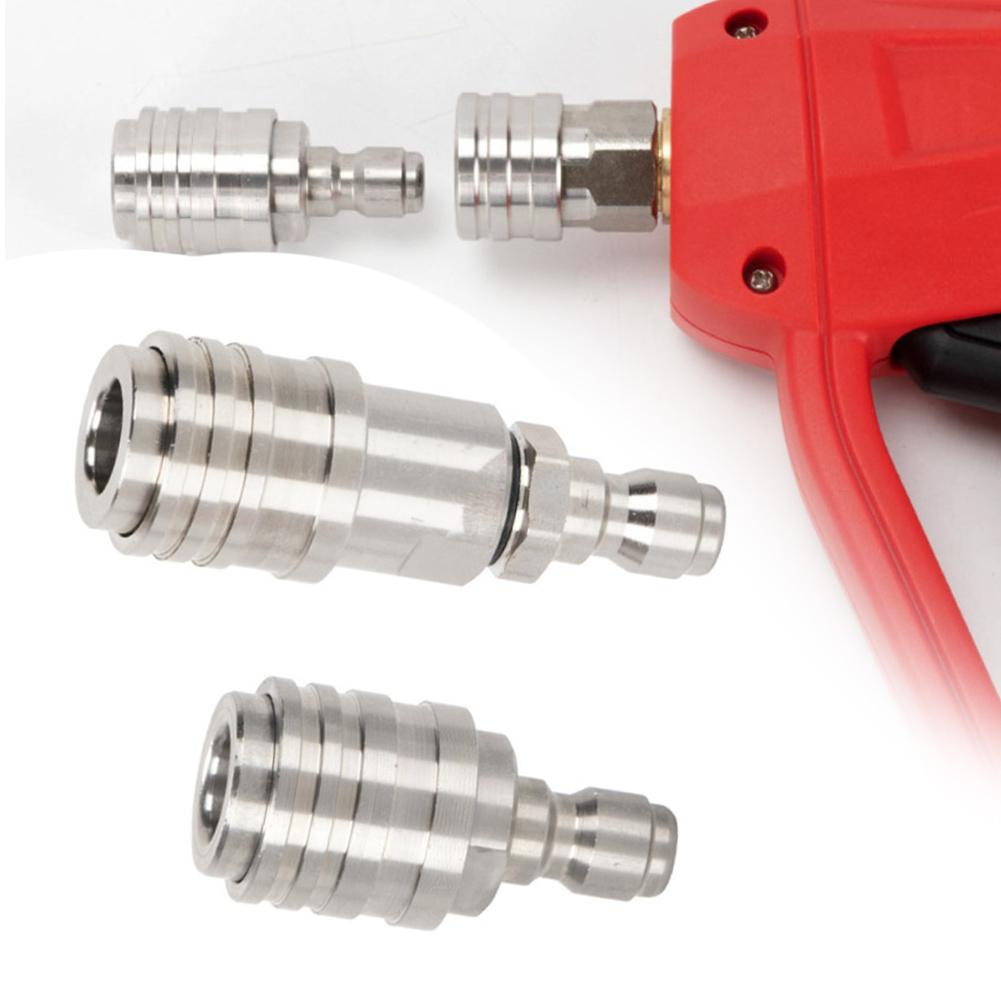 High-pressure Cleaning Machine 1/4 Self-locking Stainless Steel Connector Garden Watering Nozzle Connector Clamp Accessories China Mainland
High-pressure Cleaning Machine 1/4 Self-locking Stainless Steel Connector Garden Watering Nozzle Connector Clamp Accessories China Mainland