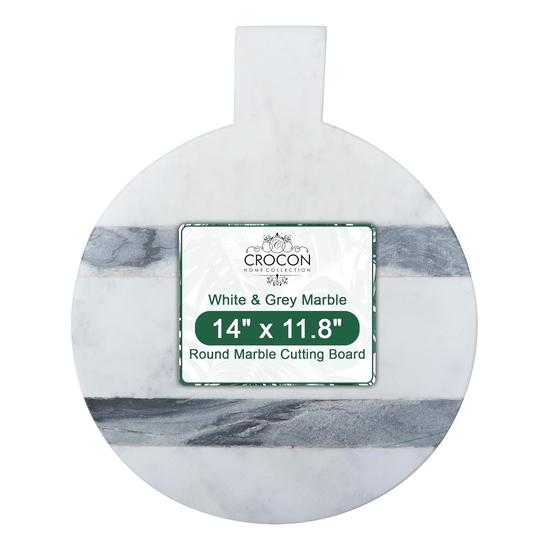 Crocon Натуральный белый и зеленый мрамор Разделочная доска Круглая форма Шампань Мрамор Разделочная доска Стильная каменная Сырная доска - Дх36, Шх30см
Crocon Натуральный белый и зеленый мрамор Разделочная доска Круглая форма Шампань Мрамор Разделочная доска Стильная каменная Сырная доска - Дх36, Шх30см