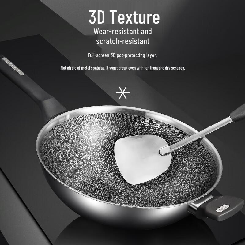 ASD 3-Layer Steel Non-Stick Wok
ASD 3-Layer Steel Non-Stick Wok
