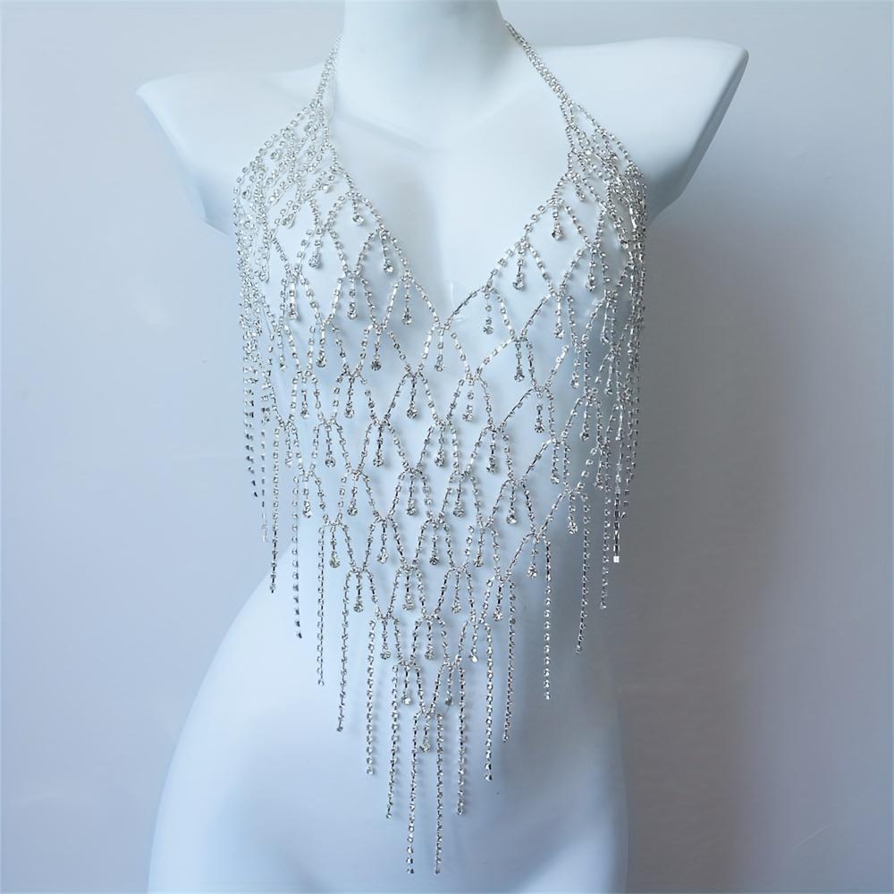 Изысканный сверкающий сетчатый кулон, искусственное хрустальное ожерелье, ювелирные изделия, модные и сексуальные многослойные стразы, цепочка бикини, ювелирные изделия, цепочка для тела
Изысканный сверкающий сетчатый кулон, искусственное хрустальное ожерелье, ювелирные изделия, модные и сексуальные многослойные стразы, цепочка бикини, ювелирные изделия, цепочка для тела