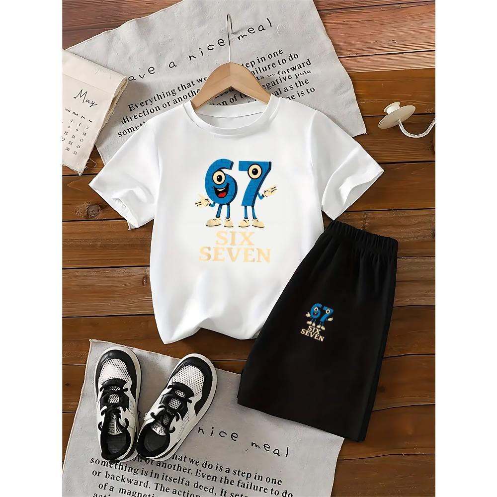 67 New Boys Short Sleeve Quick Drying Breathable Set Children Sports and Leisure Lightweight T-shirt+High Quality Short Sleeve 160 білий
67 New Boys Short Sleeve Quick Drying Breathable Set Children Sports and Leisure Lightweight T-shirt+High Quality Short Sleeve 160 білий