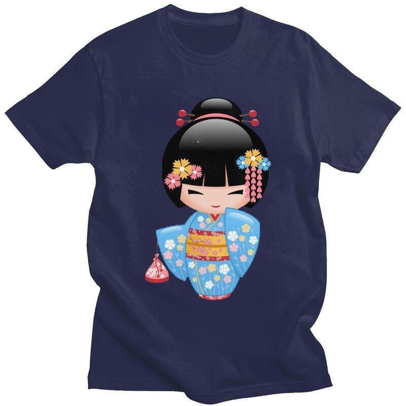 Custom Kokeshi Doll Tshirt for Men Short Sleeve Leisure T Shirt Japanese Kimono Geisha Girl Tshirt Loose Fit Pure Cotton Tee 4XL
Custom Kokeshi Doll Tshirt for Men Short Sleeve Leisure T Shirt Japanese Kimono Geisha Girl Tshirt Loose Fit Pure Cotton Tee 4XL
