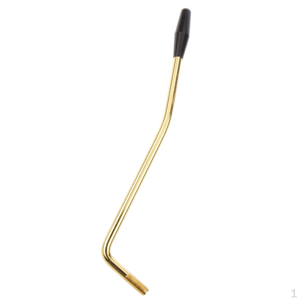 6 мм электрогитара Tremolo Arm Whammy Bar с черным колпачком, золото 
6 мм электрогитара Tremolo Arm Whammy Bar с черным колпачком, золото