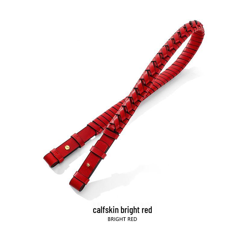 Nevefull C-78 Верхний слой коровьей кожи Плетеный плечевой ремень для сумок-ведер