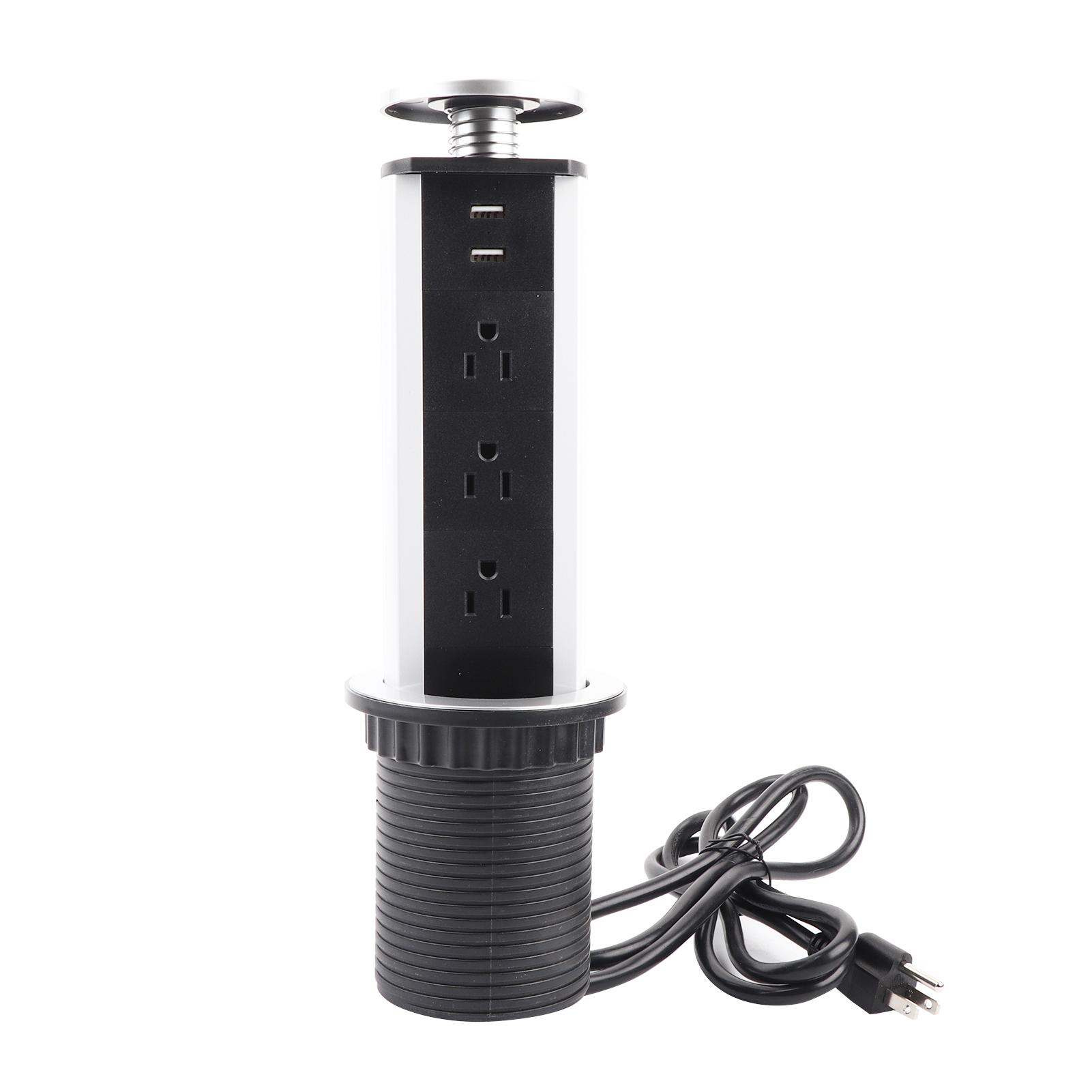 3 Power Socket 2 USB Port Charging Desktop Kitchen Table Retractable Electric Socket
3 Power Socket 2 USB Port Charging Desktop Kitchen Table Retractable Electric Socket