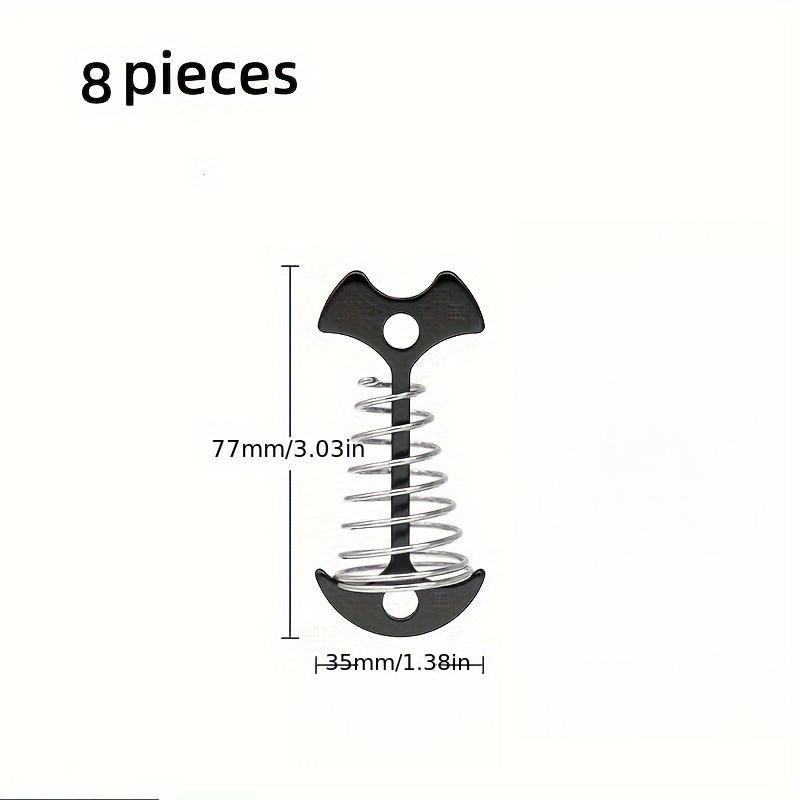 8 шт. Цвяхи для палуби з нержавіючої сталі з пружинною пряжкою, Дизайн «риб яча кістка» для надійної фіксації, Підходять для кемпінгу та піших походів на відкритому повітрі
8 шт. Цвяхи для палуби з нержавіючої сталі з пружинною пряжкою, Дизайн «риб яча кістка» для надійної фіксації, Підходять для кемпінгу та піших походів на відкритому повітрі