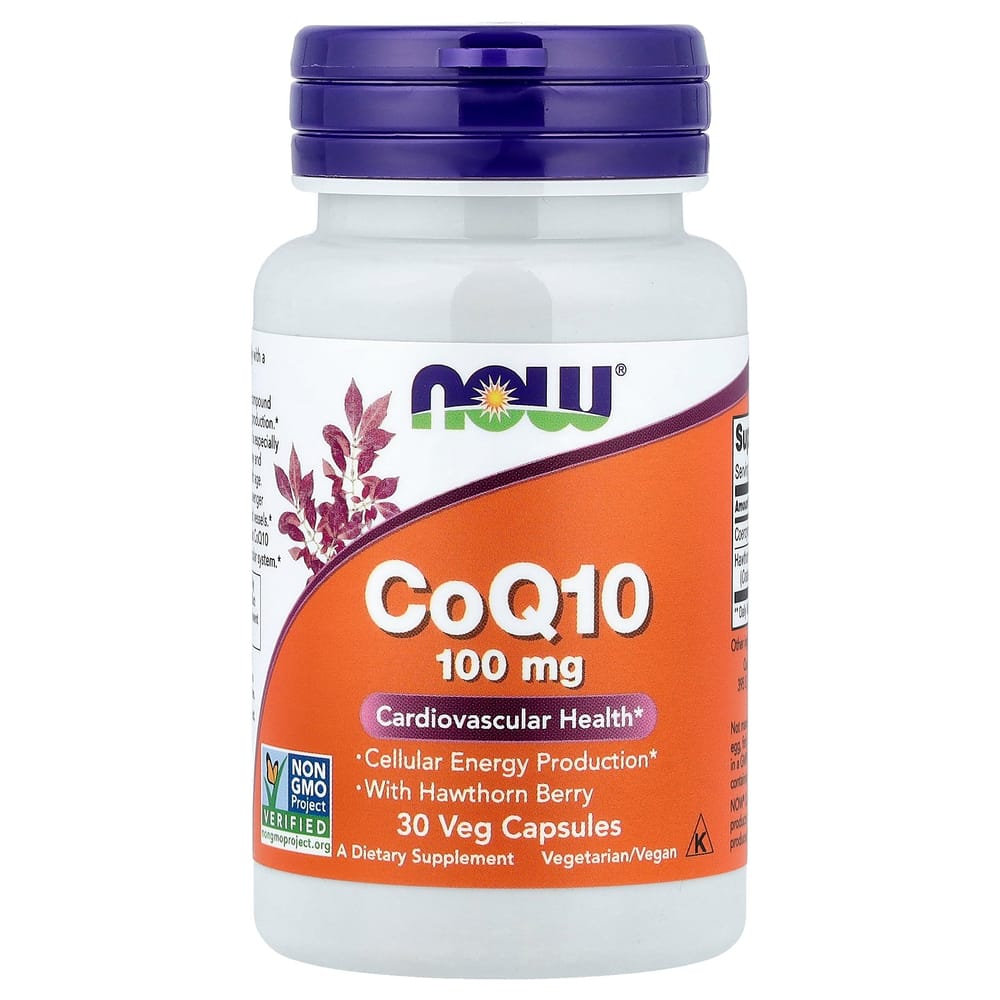 Now Foods CoQ10 100mg Veg Capsules, 30 Counts
Now Foods CoQ10 100mg Veg Capsules, 30 Counts