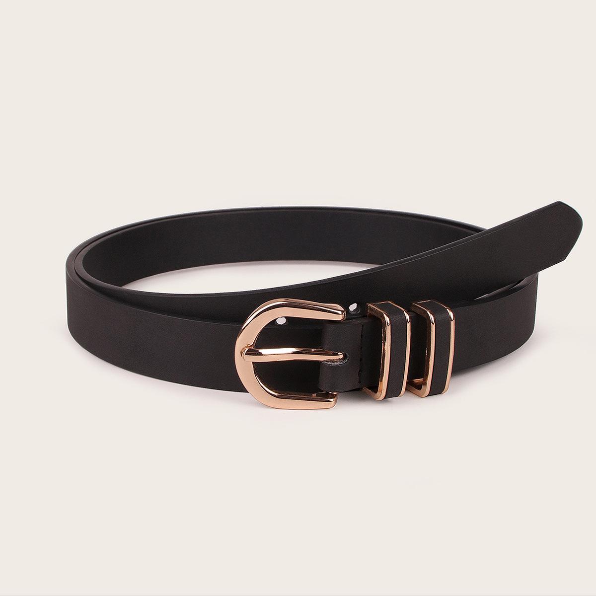 New Textured Women s Double Ring Leather Pin Buckle Black Glossy Fashionable Young Versatile Belt 100cm
New Textured Women s Double Ring Leather Pin Buckle Black Glossy Fashionable Young Versatile Belt 100cm