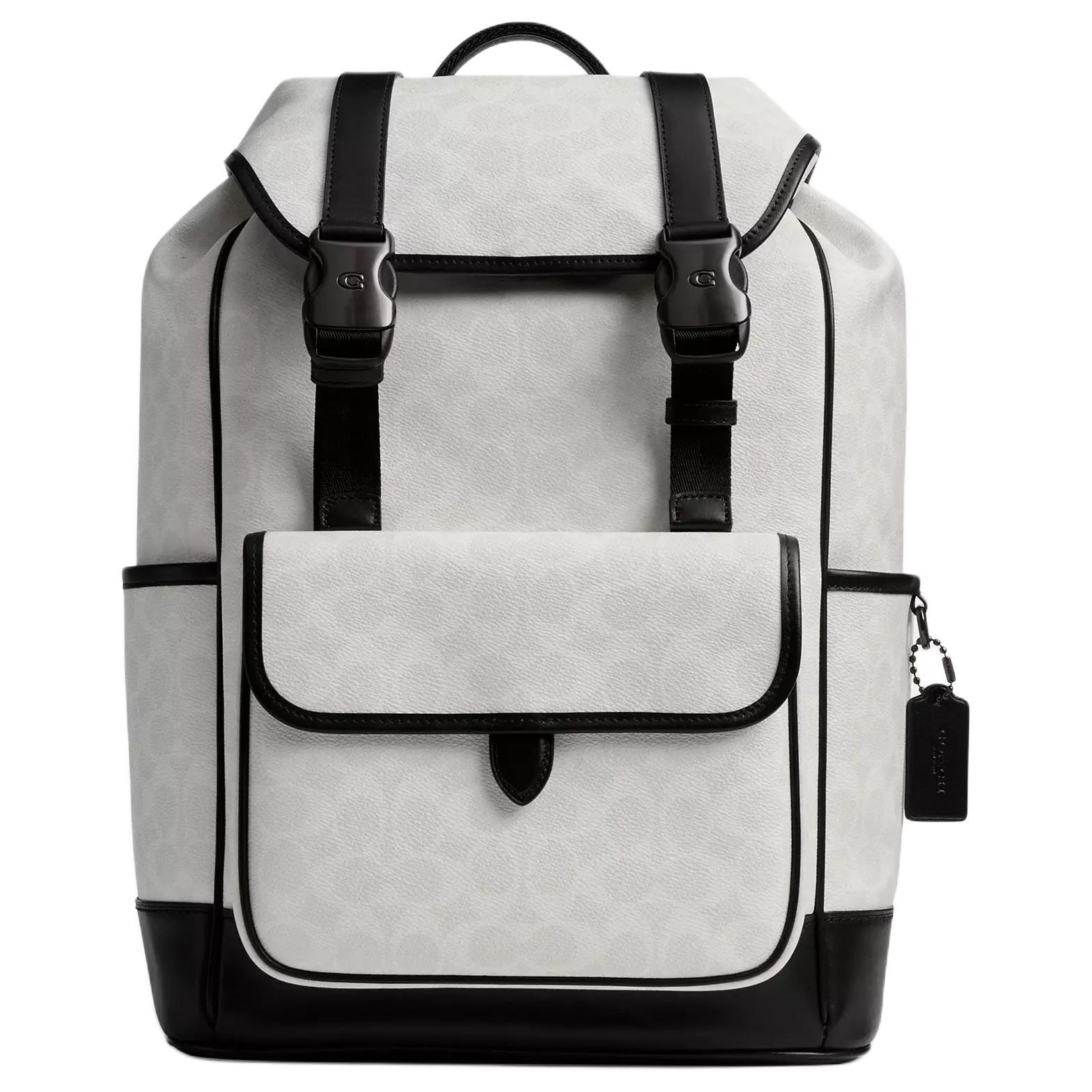 Coach League 29 Classic Logo Print Color Block Flap Coated Canvas Backpack Large Men Backpack Black White CU201-XTP Basic Set (Bag+Dust Bag)
Coach League 29 Classic Logo Print Color Block Flap Coated Canvas Backpack Large Men Backpack Black White CU201-XTP Basic Set (Bag+Dust Bag)