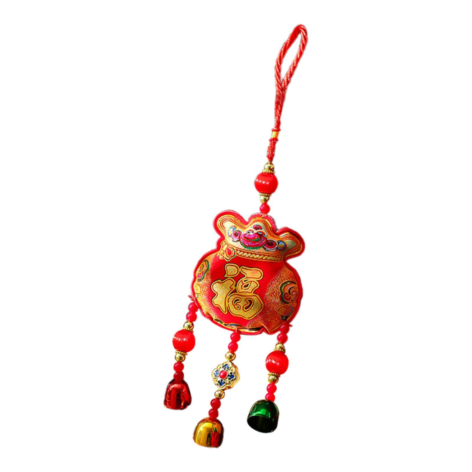 Chinese New Year Decoration Wind Chime with Bells Hanging Ornament Spring Festival Decor for Car Party Favors Entrance Window
Chinese New Year Decoration Wind Chime with Bells Hanging Ornament Spring Festival Decor for Car Party Favors Entrance Window