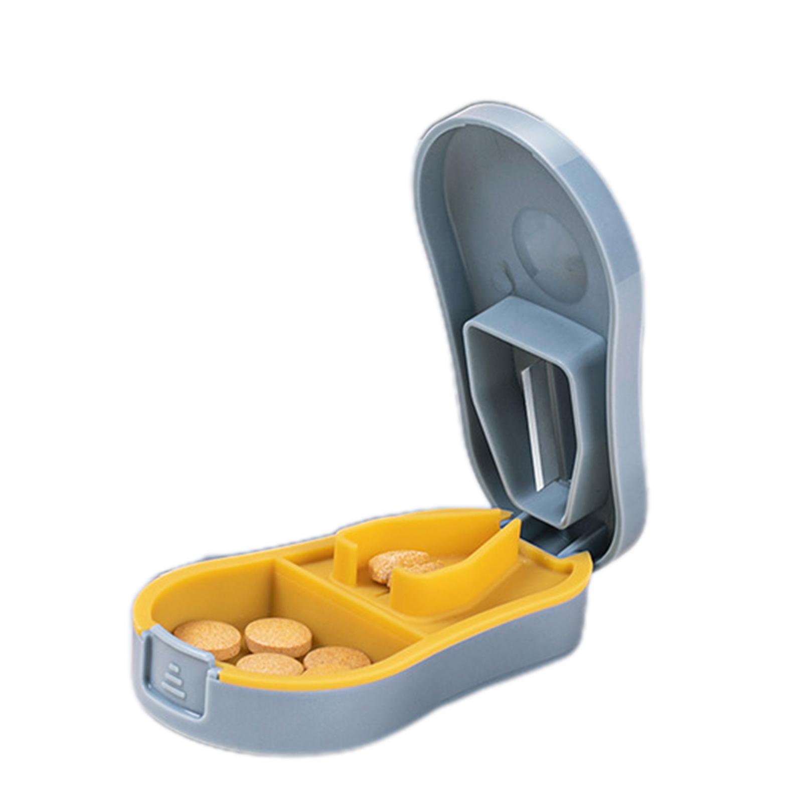 Portable Medicine Cutter V-Grip Tablet Cutter Box Dustproof Cutting Tablets Organizer Crusher Pill Box Tablet Cutter Splitter
Portable Medicine Cutter V-Grip Tablet Cutter Box Dustproof Cutting Tablets Organizer Crusher Pill Box Tablet Cutter Splitter