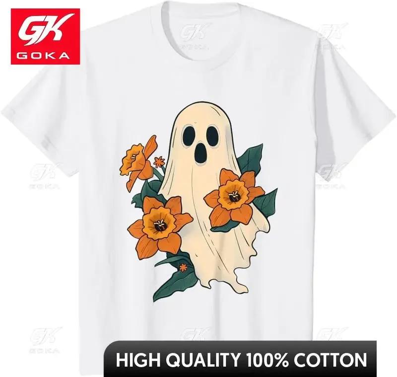 Cute Ghost Horror Halloween Womens Tops Flower Girl Clothing T Shirt Y2k Cool Hip Hop Casual Tees Vintage Short Sleeve Unisex S
Cute Ghost Horror Halloween Womens Tops Flower Girl Clothing T Shirt Y2k Cool Hip Hop Casual Tees Vintage Short Sleeve Unisex S