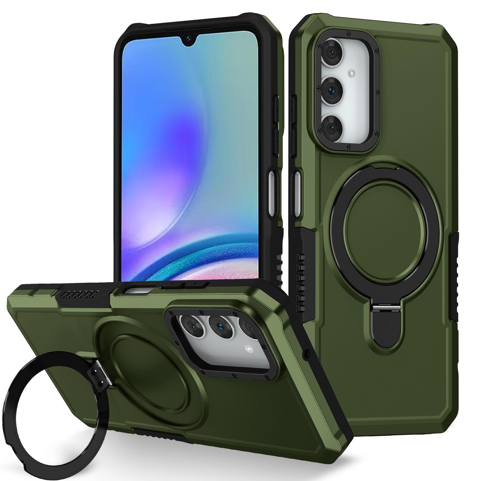For Samsung Galaxy A05s 4G Cell Phone Case TPU+PC 2-in-1 Ring Kickstand Protective Shell Blackish Green
For Samsung Galaxy A05s 4G Cell Phone Case TPU+PC 2-in-1 Ring Kickstand Protective Shell Blackish Green