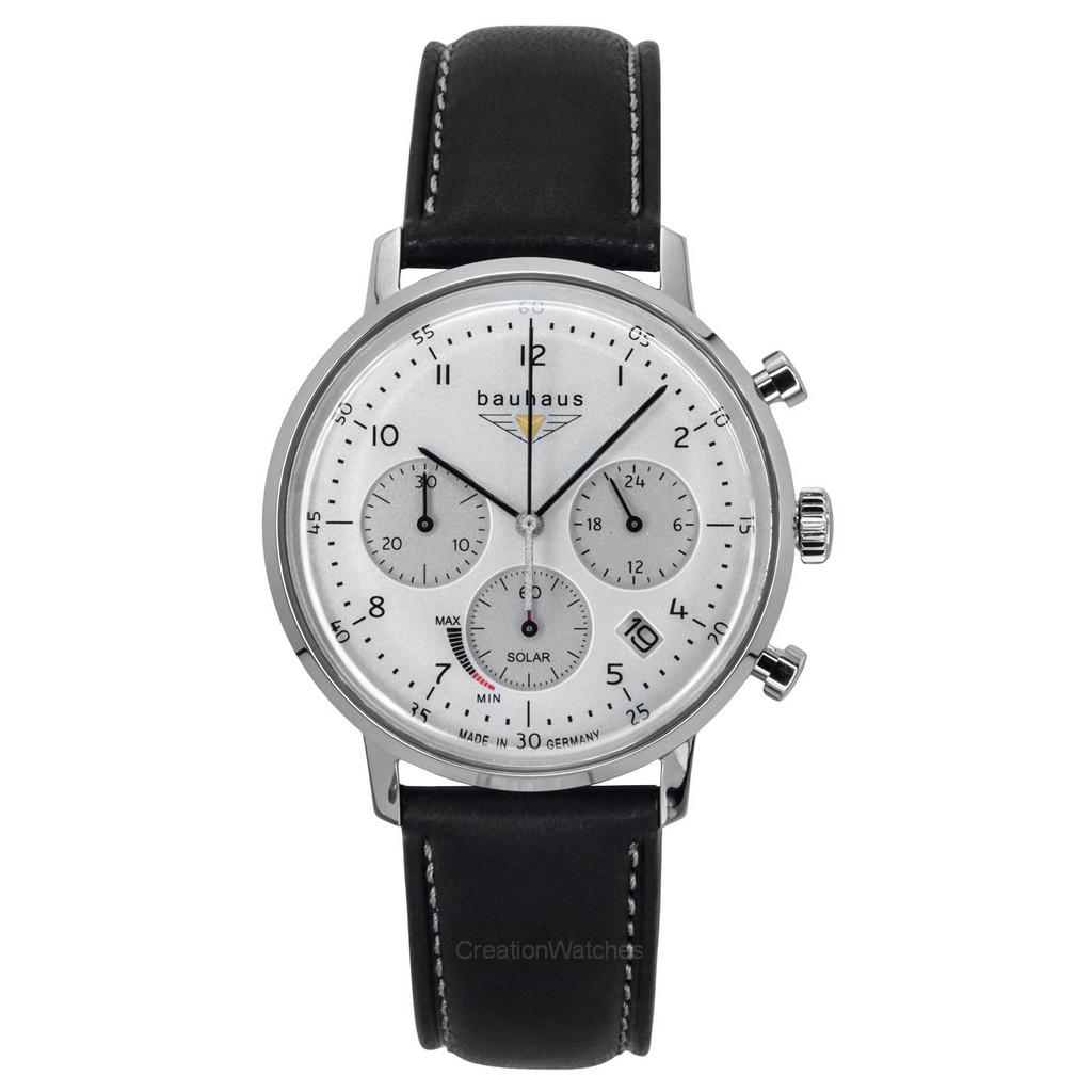 Bauhaus Classic Chronograph из нержавеющей стали с кожаным ремешком и белым циферблатом Solar 20861 Мужские часы белый
Bauhaus Classic Chronograph из нержавеющей стали с кожаным ремешком и белым циферблатом Solar 20861 Мужские часы белый