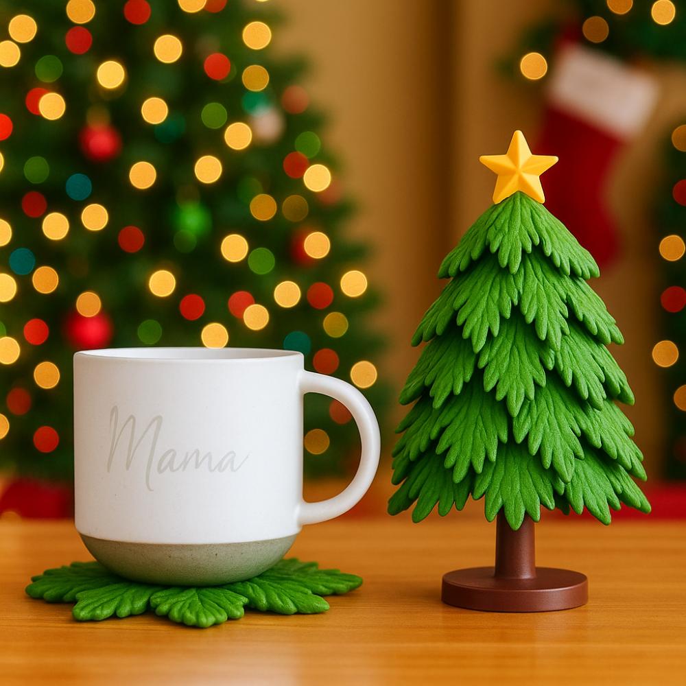 Foldable Christmas Tree Quirky Toys Tree-shaped Leaf Base Cup Mat Christmas Decor зелений
Foldable Christmas Tree Quirky Toys Tree-shaped Leaf Base Cup Mat Christmas Decor зелений