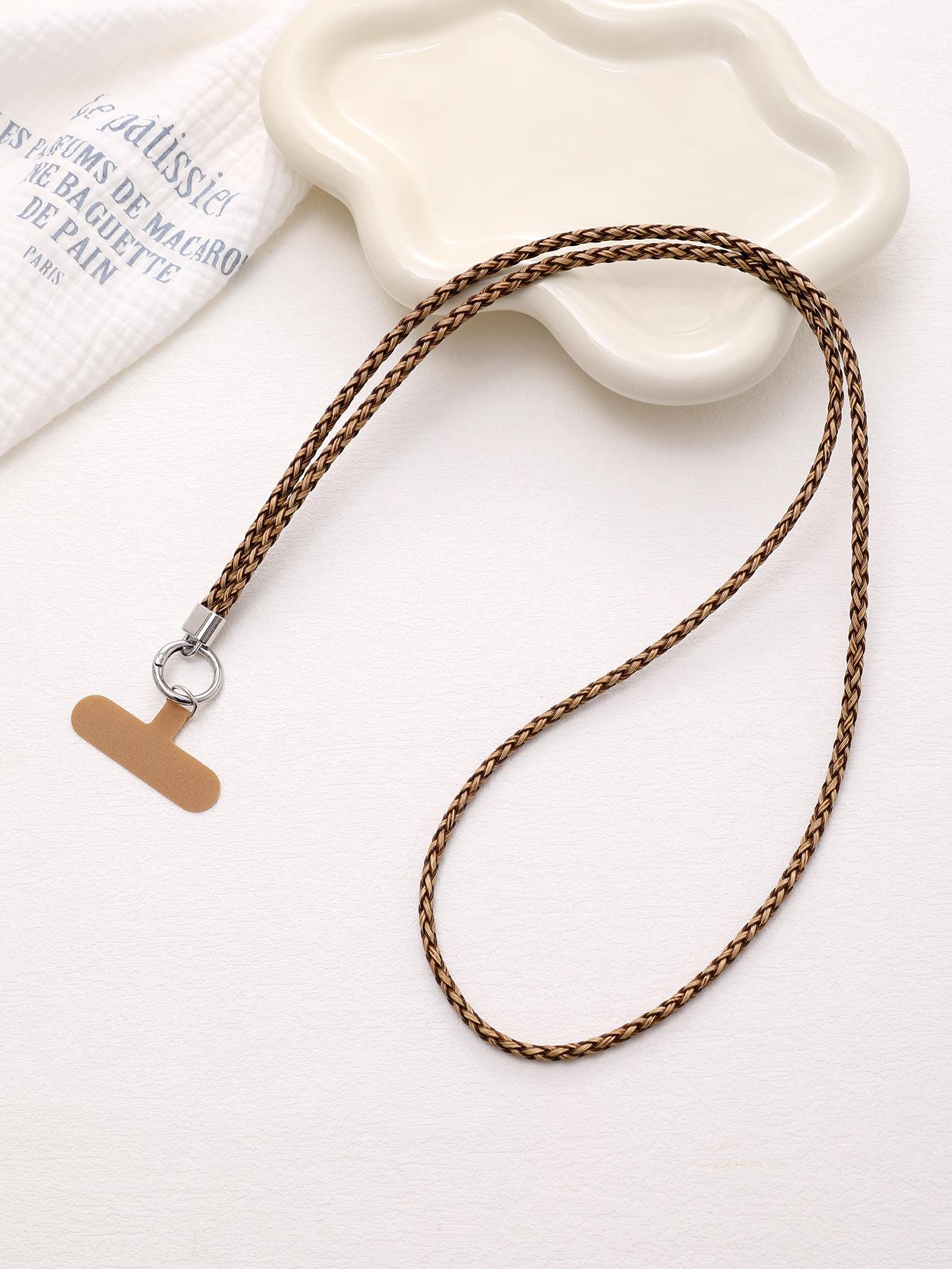 New Woven Retro Wood Grain Leather Rope For Carrying Mobile Phones, Crossbody Chain, Anti Loss Mobile Phone Hanging Rope With Ca Faux leather
New Woven Retro Wood Grain Leather Rope For Carrying Mobile Phones, Crossbody Chain, Anti Loss Mobile Phone Hanging Rope With Ca Faux leather