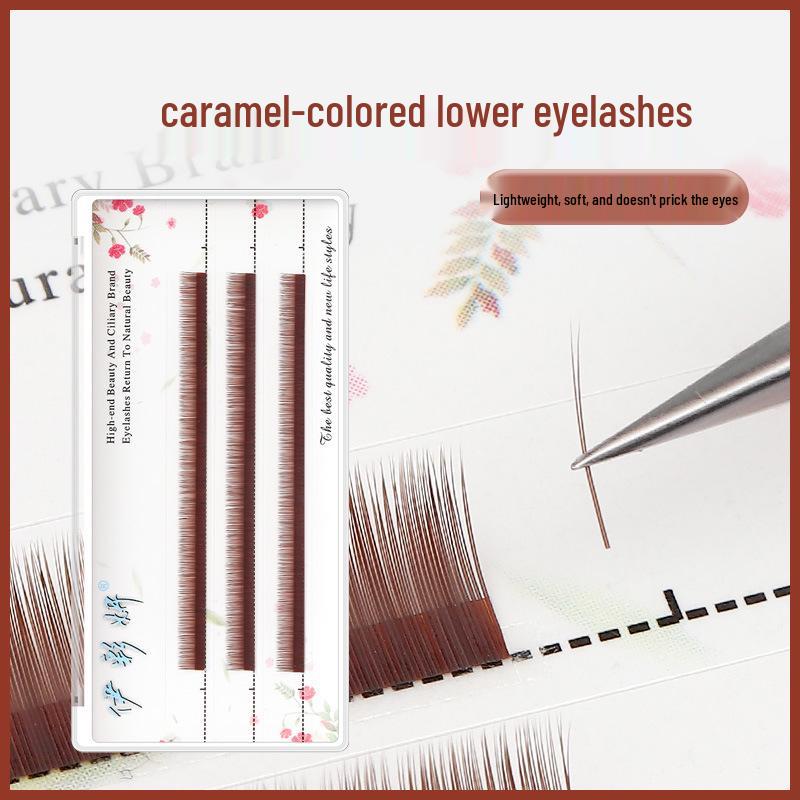 0.15 Caramel Color Flat Lash Lower Eyelash Extension, Japanese Single Strand, Double Tip, Soft Natural Dark Brown False Eyelashes 6mm
0.15 Caramel Color Flat Lash Lower Eyelash Extension, Japanese Single Strand, Double Tip, Soft Natural Dark Brown False Eyelashes 6mm