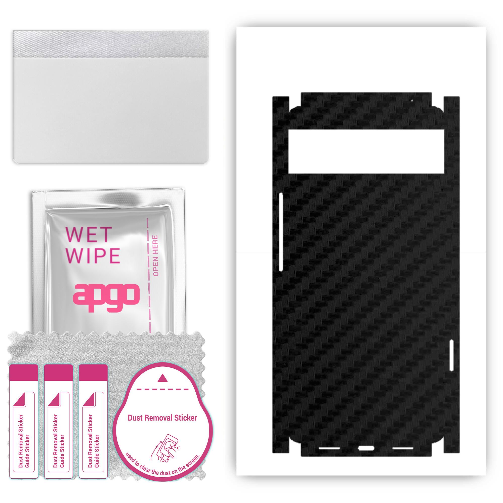 Apgo Protective Skin Sticker for the back+sides compatible with Google Pixel 6, Full Wrap Film, Foil, Vinyl – Pattern Carbon Black
Apgo Protective Skin Sticker for the back+sides compatible with Google Pixel 6, Full Wrap Film, Foil, Vinyl – Pattern Carbon Black