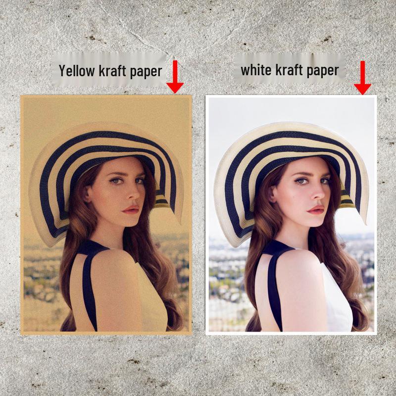 Lana Del Rey Retro Poster: European & American Music Star Wall Art White card paper (non-adhesive) 30*42 cm
Lana Del Rey Retro Poster: European & American Music Star Wall Art White card paper (non-adhesive) 30*42 cm
