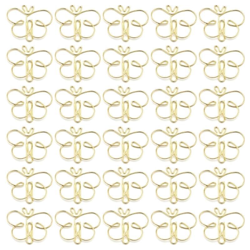 30Pcs Butterfly Shape Metal Paper Clip 38x32mm File Organiser Clip Bookmarks Page Marker Clips for Document Notebook золотой
30Pcs Butterfly Shape Metal Paper Clip 38x32mm File Organiser Clip Bookmarks Page Marker Clips for Document Notebook золотой