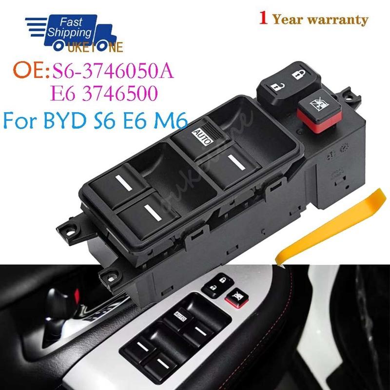 S6-3746050A For BYD S6 M6 E6 2011 2012 2013 2014 Front Left Master Driver Side Electric Power Lifter Window Switch Button Parts
S6-3746050A For BYD S6 M6 E6 2011 2012 2013 2014 Front Left Master Driver Side Electric Power Lifter Window Switch Button Parts