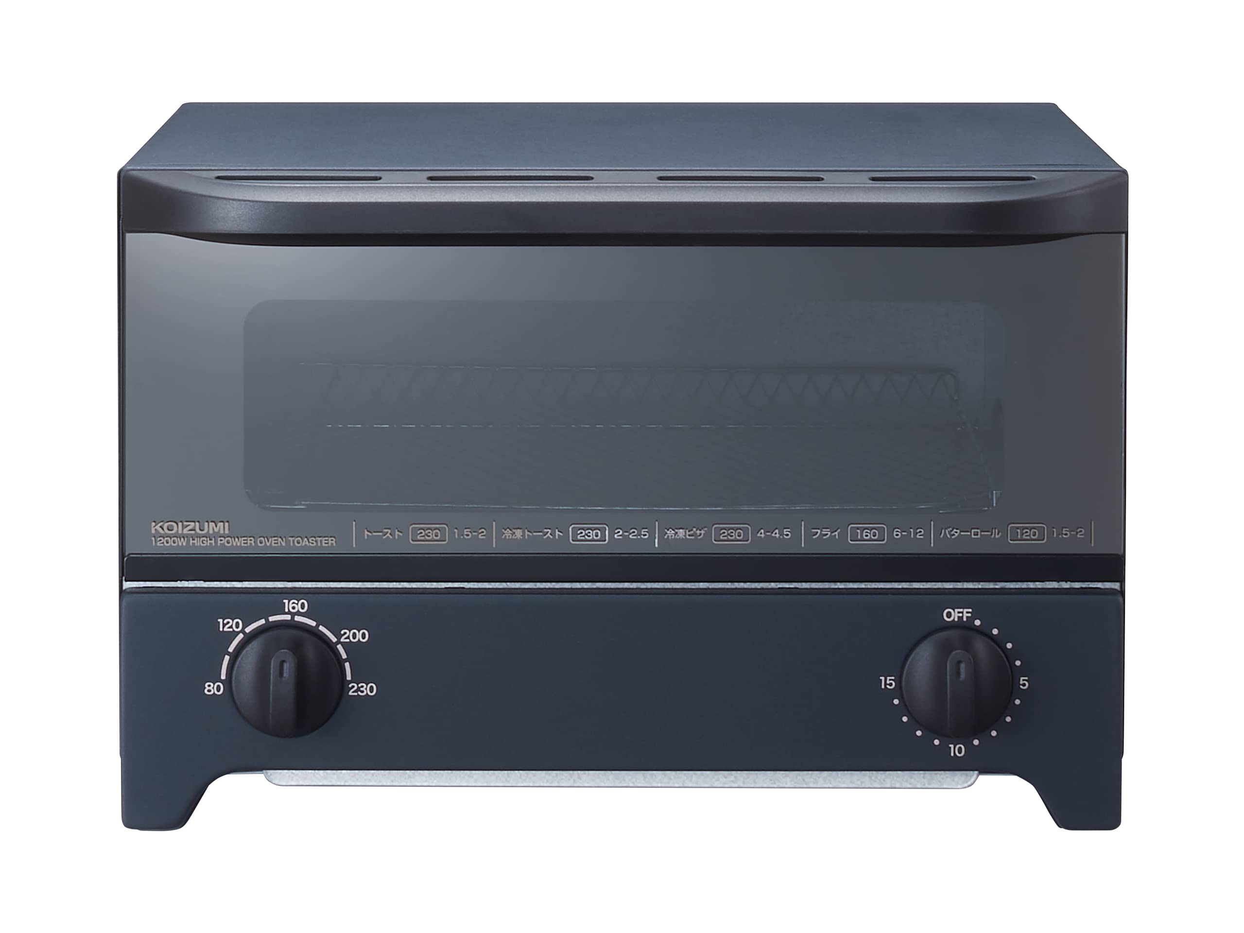 Koizumi Toaster Oven 1200W Stepless Temperature Adjustment 15 Minute Timer 2 Pieces Mirror Glass Door Black KOS-1217/K
Koizumi Toaster Oven 1200W Stepless Temperature Adjustment 15 Minute Timer 2 Pieces Mirror Glass Door Black KOS-1217/K