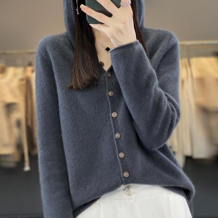 Winter Oversize Fleece Sweater Coat for Women Hooded Thickened Solid Color Loose Long Sleeve Knit Cardigan S серый
Winter Oversize Fleece Sweater Coat for Women Hooded Thickened Solid Color Loose Long Sleeve Knit Cardigan S серый