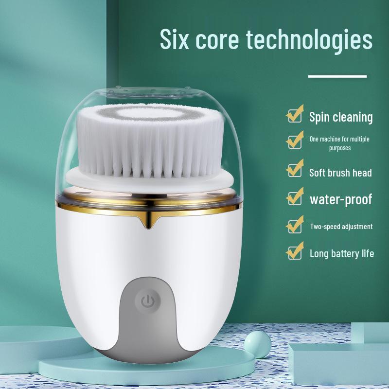 Rechargeable Waterproof Soft Bristle Facial Cleansing Brush - Handheld, Electric, Multifunctional English Manual білий
Rechargeable Waterproof Soft Bristle Facial Cleansing Brush - Handheld, Electric, Multifunctional English Manual білий
