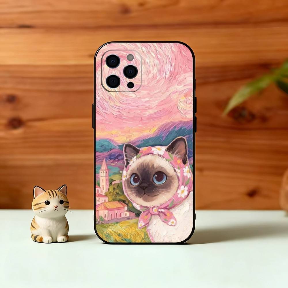 Pink Oil Painting Style Cat Phone Case For iPhone 17, 16,15,14,13,12,11 Plus,Pro Max, Others Soft Black Cover iPhone12PRO
Pink Oil Painting Style Cat Phone Case For iPhone 17, 16,15,14,13,12,11 Plus,Pro Max, Others Soft Black Cover iPhone12PRO
