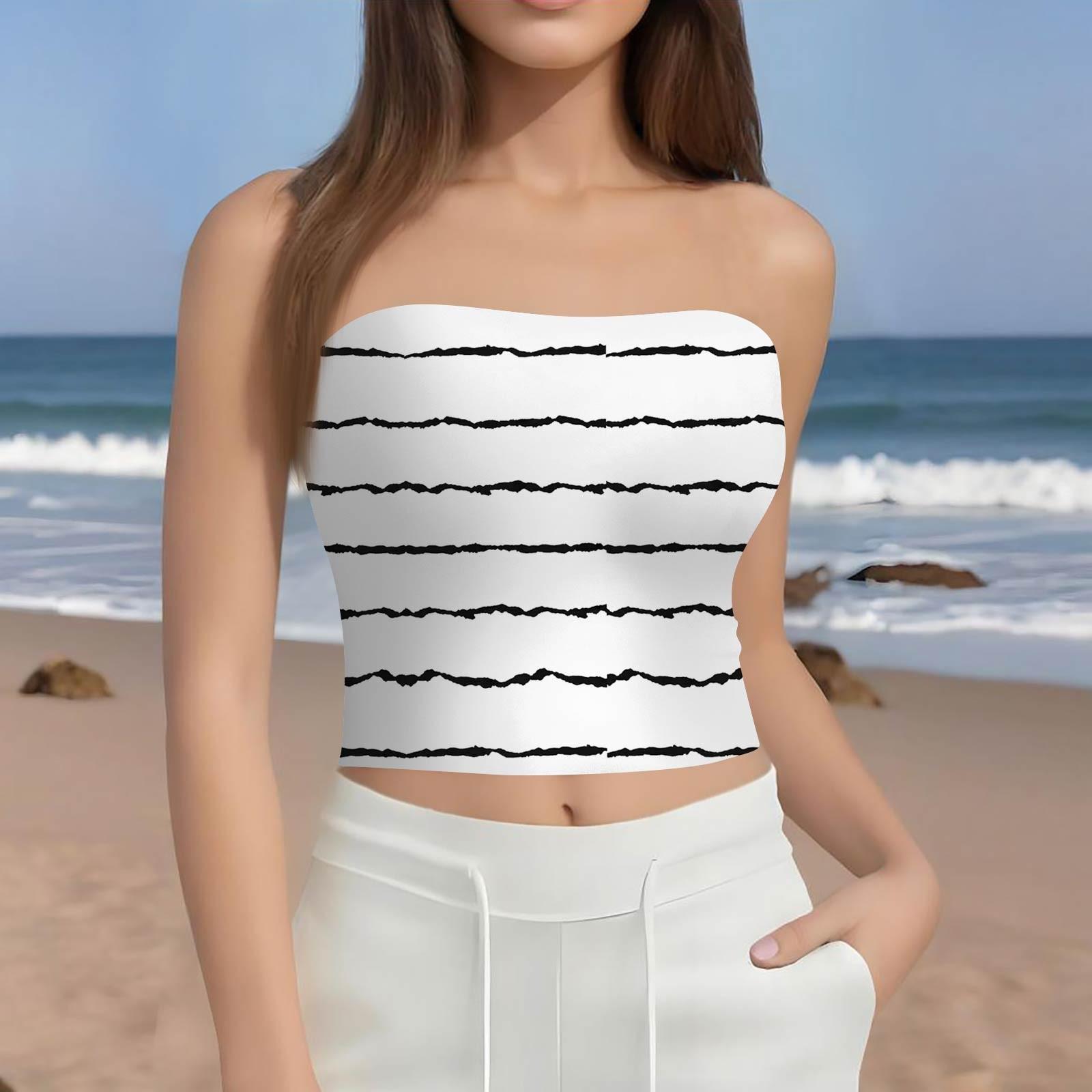 Кроп-топи для жінок сексуальний камзол майка літній топ-труба без рукавів з принтом майка жилет M білий
Кроп-топи для жінок сексуальний камзол майка літній топ-труба без рукавів з принтом майка жилет M білий