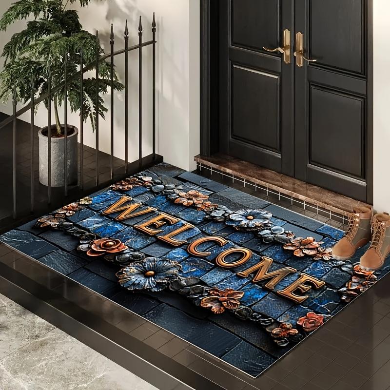American-Style Vintage Carpet, Soft And Slip-Resistant Entrance Welcome Mat With Floral Design For Home Decoration. 40x60cm 16x24inch
American-Style Vintage Carpet, Soft And Slip-Resistant Entrance Welcome Mat With Floral Design For Home Decoration. 40x60cm 16x24inch