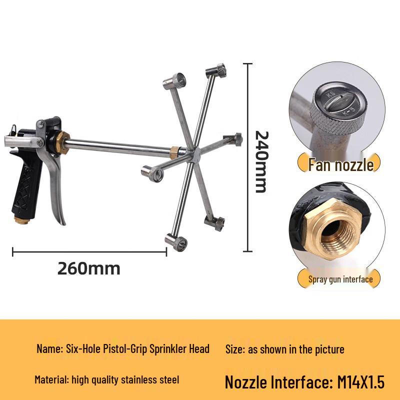 Jundingying Six-Fork Pistol Spray Gun
Jundingying Six-Fork Pistol Spray Gun