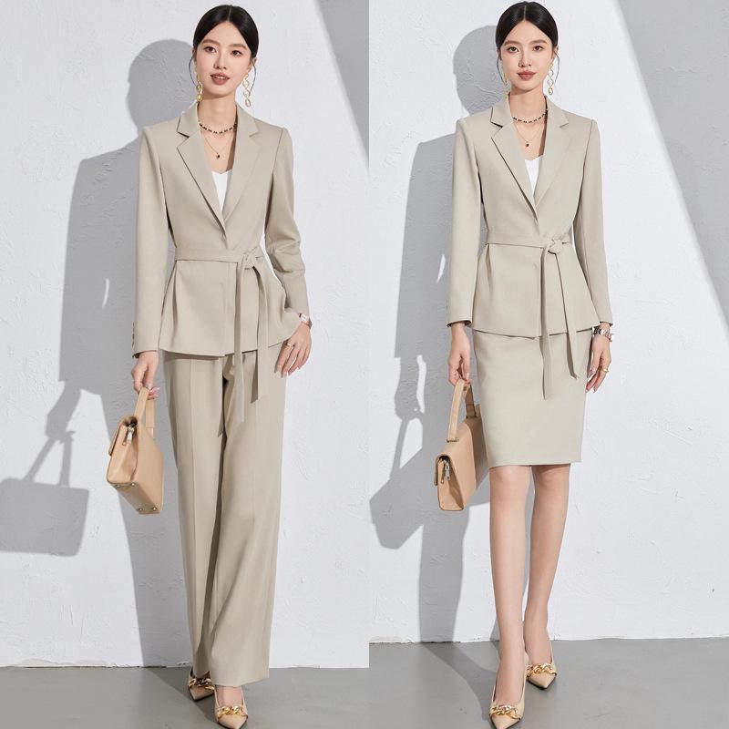 Spring & Autumn Lace-up Women s Suit: Chic Professional Workwear for a Stylish, CEO-inspired Look Small
Spring & Autumn Lace-up Women s Suit: Chic Professional Workwear for a Stylish, CEO-inspired Look Small